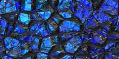 蓝色的黑色的宝石无缝的模式闪亮的颜色岩石石头纹理水晶宝石墙背景
