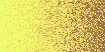 金黄色的调皮捣蛋的梯度背景马赛克像素艺术纹理水平像素梯度背景