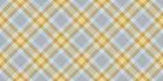 黄色的灰色的无缝的网纹菱形模式格子地毯背景格子呢纹理
