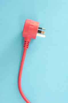红色的集成电电缆插头