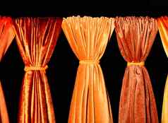 纺织品橙色阴影技术风格美概念室内