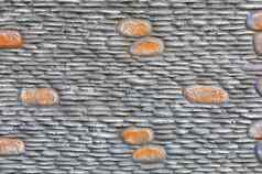 纹理混凝土栅栏格式化河鹅卵石