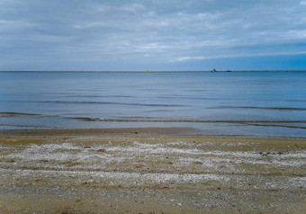 海滩完整的白色贝壳波罗的海海斯维诺乌伊希切<strong>11月</strong>