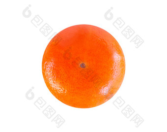 新鲜的橙色水果孤立的白色背景