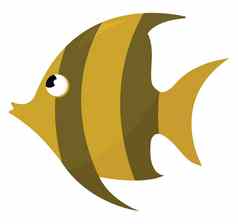 金鱼插图向量白色背景