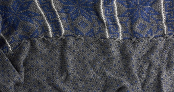 灰色的针织织物<strong>蓝色</strong>的模式完整的框架
