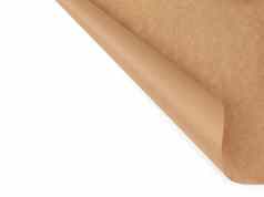 弯曲的边缘棕色（的）羊皮纸纸表孤立的