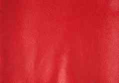 纹理明亮的红色的牛皮革朱红色颜色