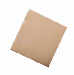 一块棕色（的）纸板纸使盒子