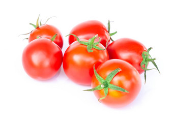 新鲜的西红柿孤立的白色背景生食物