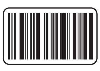 条形码图标黑色的酒吧代码图标象征购物概念