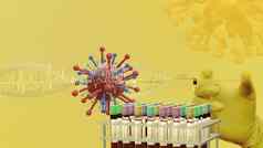 电晕疫苗测试生物实验室测试冠状病毒疫苗