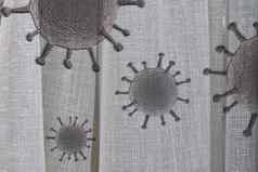 折叠纺织织物纹理病毒化石视觉