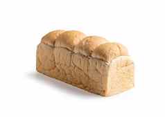 新鲜的面包孤立的白色背景