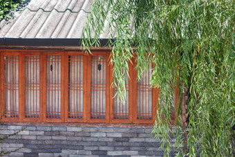 中国人房子风格花园