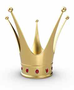 美丽的插图黄金公主皇冠