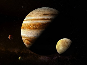 木星卫星高决议呈现图片礼物行星太阳能系统