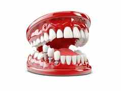 牙人类植入物牙科概念插图