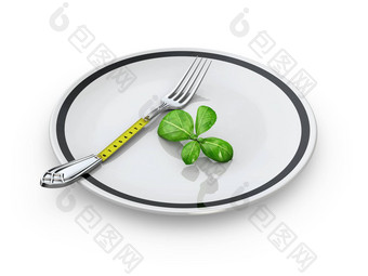 插图饮食新鲜的混合蔬菜测量磁带