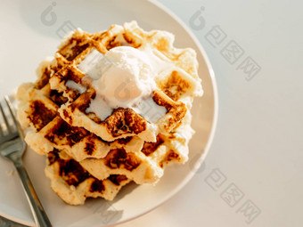 ricotta奶酪chaffles<strong>华夫饼</strong>