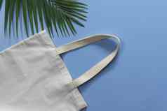 白色手提包袋帆布织物布购物袋模型