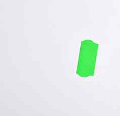 空白色表纸绿色纸黏糊糊的磁带写