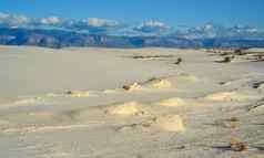沙漠景观石膏沙丘白色金沙