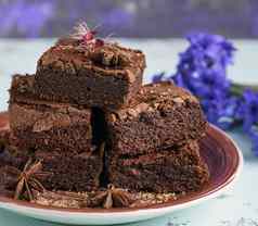桩广场烤块巧克力巧克力蛋糕蛋糕