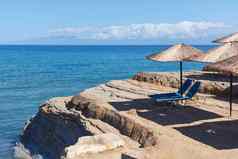 sidari科孚岛岛希腊阳光明媚的一天人运河爱情海滩