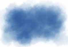 蓝色的水彩刷中风纹理背景复制空间