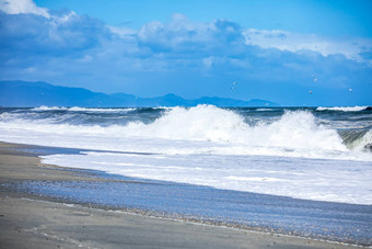 狂<strong>风</strong>暴雨的<strong>海洋风</strong>景<strong>背景</strong>