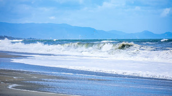 狂<strong>风</strong>暴雨的<strong>海洋风</strong>景背景