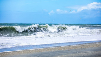 狂<strong>风</strong>暴雨的<strong>海洋风</strong>景背景