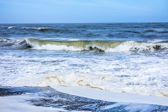 狂<strong>风</strong>暴雨的<strong>海洋风</strong>景背景