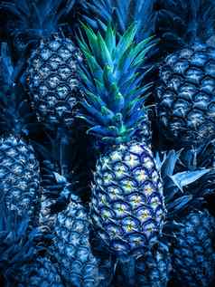 菠萝纹理背景热带水果