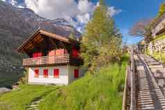 城市景观风景视图策马特城市瑞士瑞士村文化体系结构高山美丽的景观小镇山阿尔卑斯山脉策马特城市欧洲旅行假期