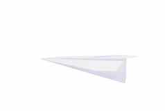 折叠纸火箭白色背景