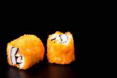 寿司日本食物加州卷白色背景