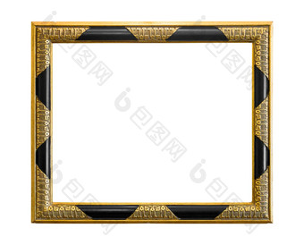 金装饰图片框架黑色的元素