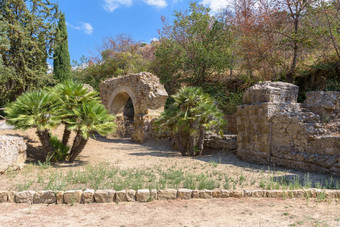 废墟古老的别墅的卡萨莱西西里