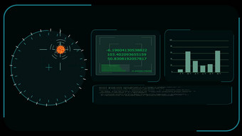 橙色病毒科维德检测数字<strong>雷达分析</strong>正