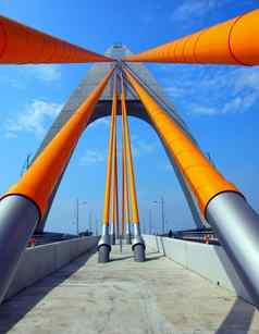 电缆待桥橙色复合电缆