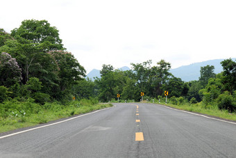 路街大道巷道农村路曲线交通迹象左泰国