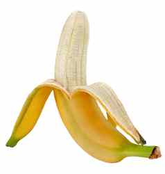 香蕉成熟的香蕉孤立的白色背景