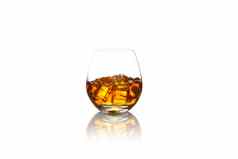 威士忌玻璃冰