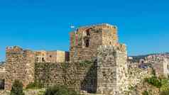 吉贝莱特十字军战士城堡墙塔比布鲁斯黎巴嫩