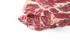 纹理新鲜的生猪肉肉特写镜头照片猪肉肉背景新鲜的猪肉肉