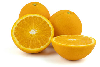 新鲜的肚<strong>脐橙</strong>子孤立的白色背景保存剪辑