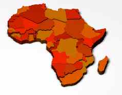 政治地图非洲