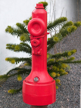 火战斗红色的火消火栓